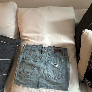 Hollister Light Blue Denim Mini Skirt